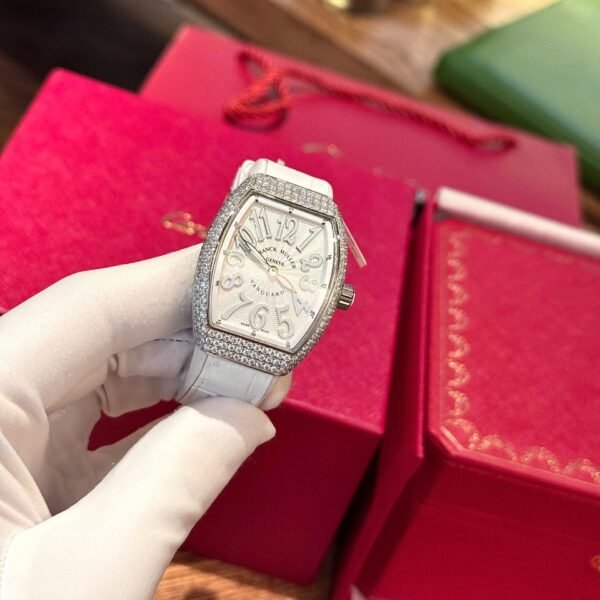 Franck Muller V32 Watch Custom Diamonds Moissanite 36mm - Image 2