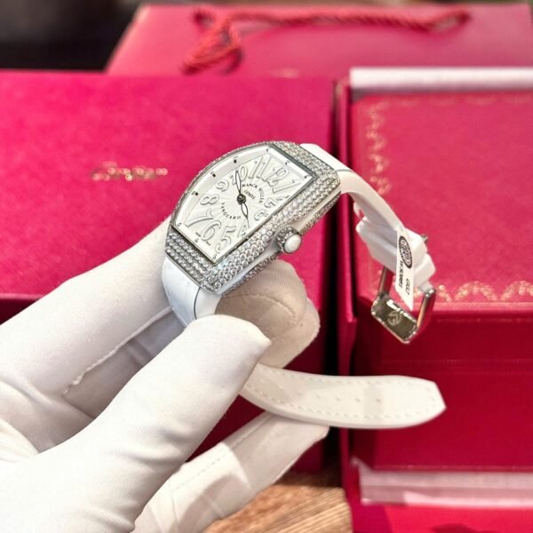 Franck Muller V32 Watch Custom Diamonds Moissanite 36mm - Image 7