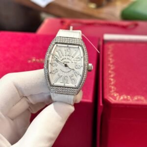 Franck Muller V32 Watch Custom Diamonds Moissanite 36mm