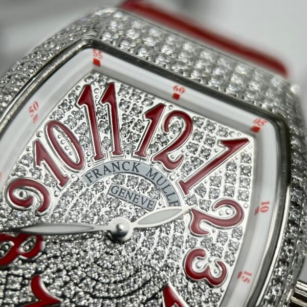 Franck Muller V32 Watch Red Dial Rubber Strap  36mm - Image 3