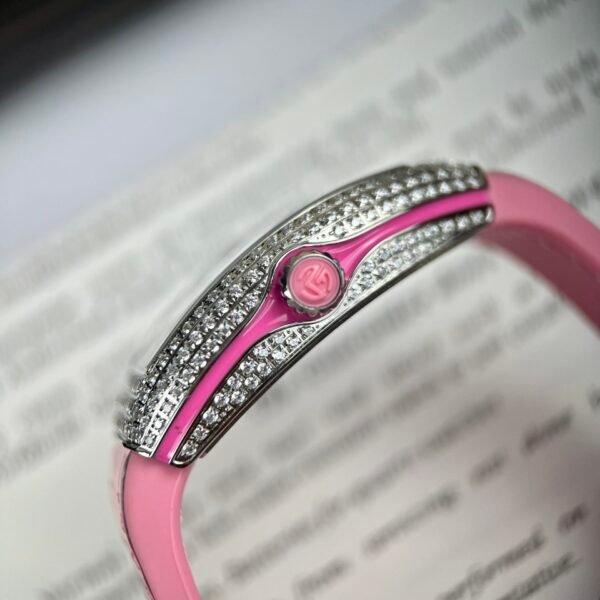 Franck Muller V32 Watch Pink Rubber Strap 36mm - Image 5