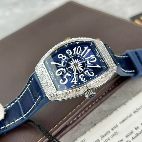 Franck Muller V32 Watch Blue Dial 36mm - Image 4