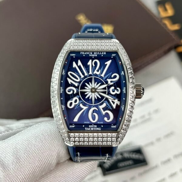 Franck Muller V32 Watch Blue Dial 36mm