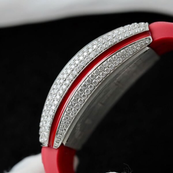 Franck Muller V32 Vanguard Lady Heart Red Watch Diamonds Moissanite 36mm - Image 6