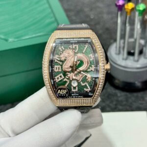 Franck Muller V45 Rose Gold Watch Dragon Dial 45mm