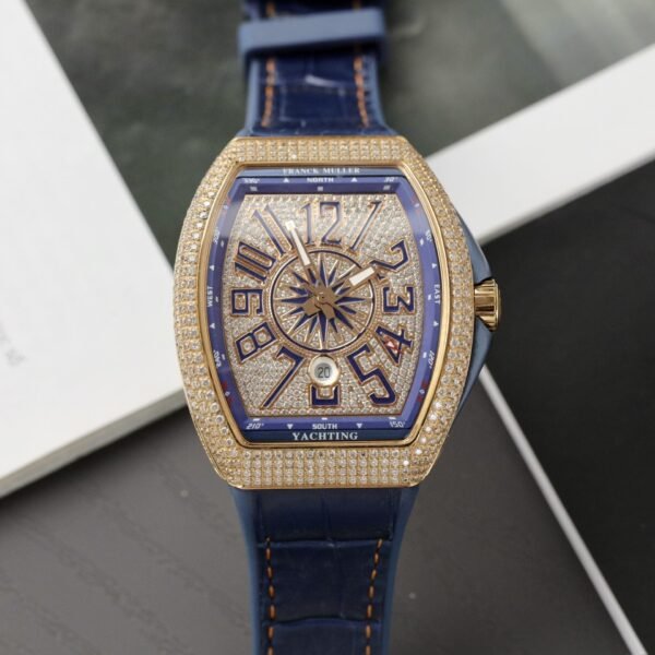 Franck Muller V45 Watch Blue Dial 45mm