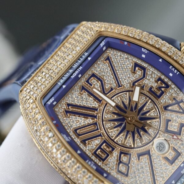 Franck Muller V45 Watch Blue Dial 45mm - Image 4