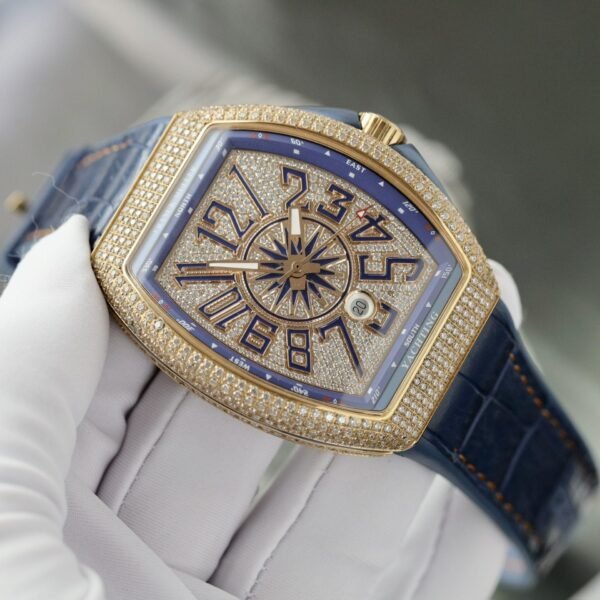 Franck Muller V45 Watch Blue Dial 45mm - Image 2