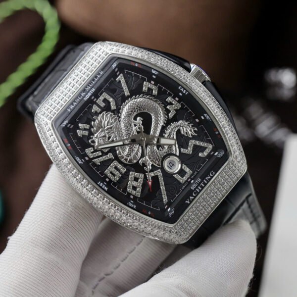 Franck Muller V45 Watch Dragon Dial Black 45mm - Image 3
