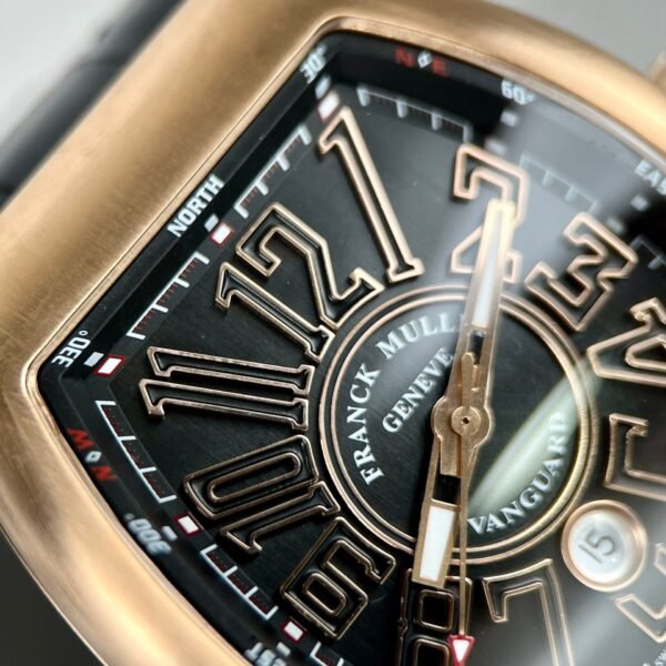 Franck Muller V45 Rose Gold Watch Black Dial 45mm - Image 5