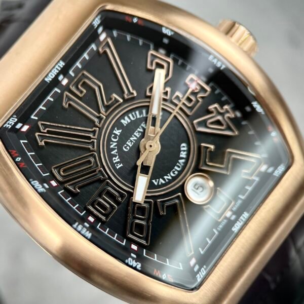 Franck Muller V45 Rose Gold Watch Black Dial 45mm - Image 4