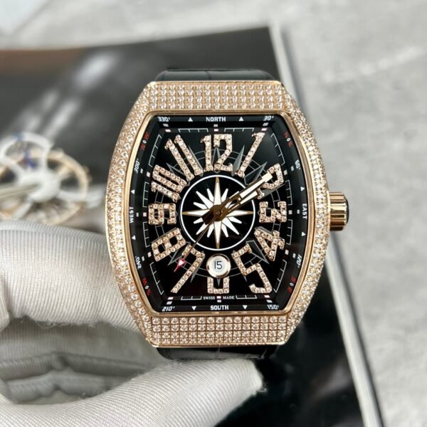 Franck Muller V45 SC DT Watch Black 45mm