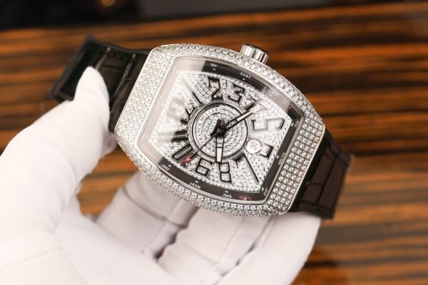 Franck Muller Vanguard V45 SC Watch Full Diamond  45mm - Image 2