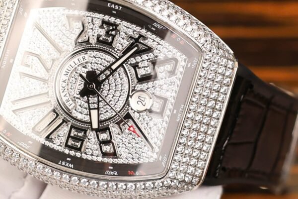 Franck Muller Vanguard V45 SC Watch Full Diamond  45mm - Image 3
