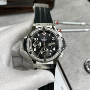Hublot  Watch Big Bang Geneve Chronograph With Diamonds Bezel 44mm