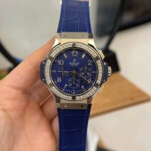Hublot Big Bang Men Watch Blue With Diamond Bezel 44mm