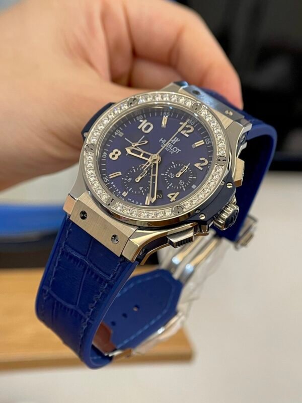 Hublot Big Bang Men Watch Blue With Diamond Bezel 44mm - Image 3