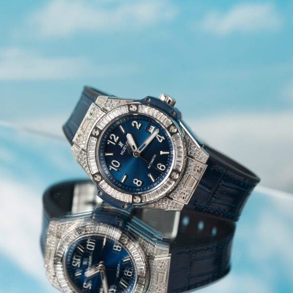 Hublot  Watch Big Bang  Blue With Full Diamond 39mm
