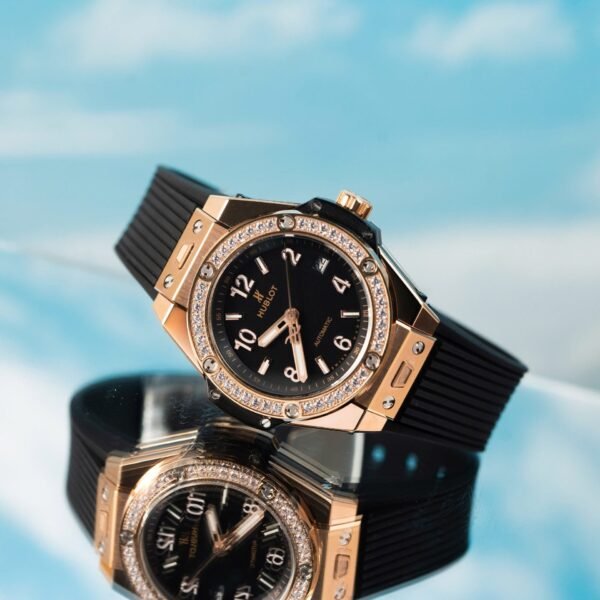 Hublot Watch Big Bang With Diamond Bezel King Gold 39mm
