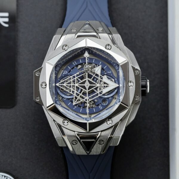 Hublot Big Bang Sang Bleu II Blue Watch Rubber Strap 45mm - Image 2