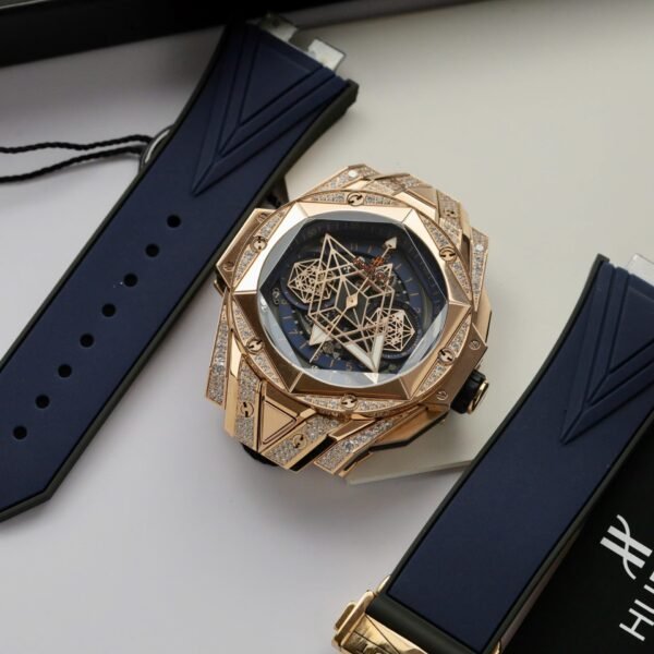 Hublot Big Bang Sang Bleu II King Gold  Watch Blue 44mm - Image 2