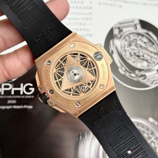 Hublot Watch Big Bang Sang Bleu II King Gold White Dial 45mm - Image 9