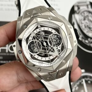 Hublot Watch Big Bang Sang Bleu II Titanium White Dial 45mm