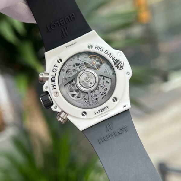 Hublot Watch Big Bang Unico White Ceramic Rubber Strap 42mm - Image 7