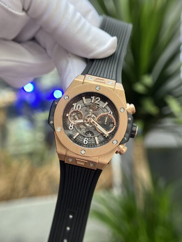 Hublot Watch Big Bang Unico King Gold Rubber Strap 42mm - Image 2