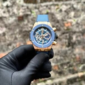 Hublot Watch Big Bang Unico King Gold Blue Ceramic Benzel 44mm