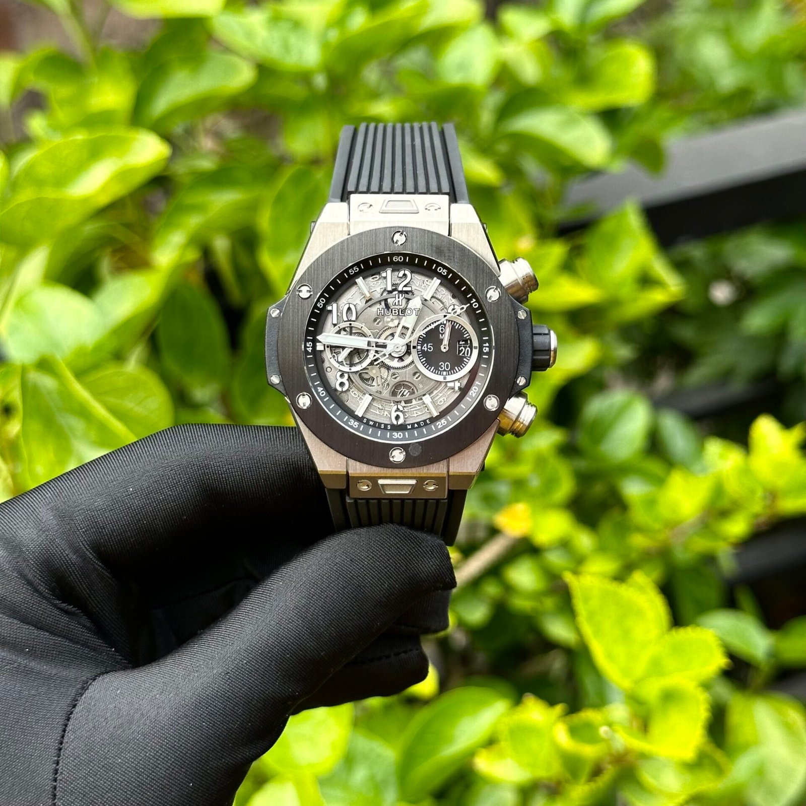 Hublot Big Bang Unico Watch Black Rubber Strap 44mm