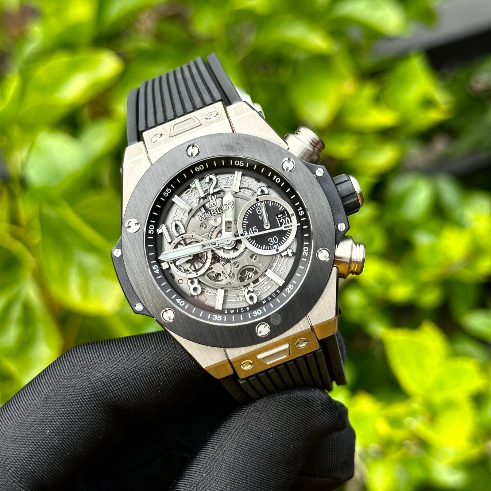 Hublot Big Bang Unico Watch Black Rubber Strap 44mm - Image 2