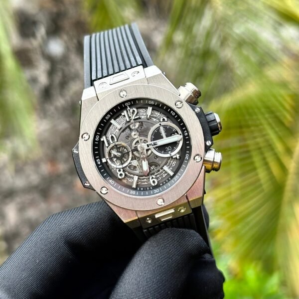 Hublot Watch Big Bang Unico Titanium Black Rubber Strap 44mm - Image 2