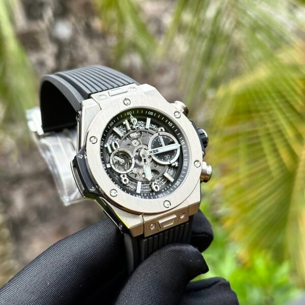 Hublot Watch Big Bang Unico Titanium Black Rubber Strap 44mm - Image 4