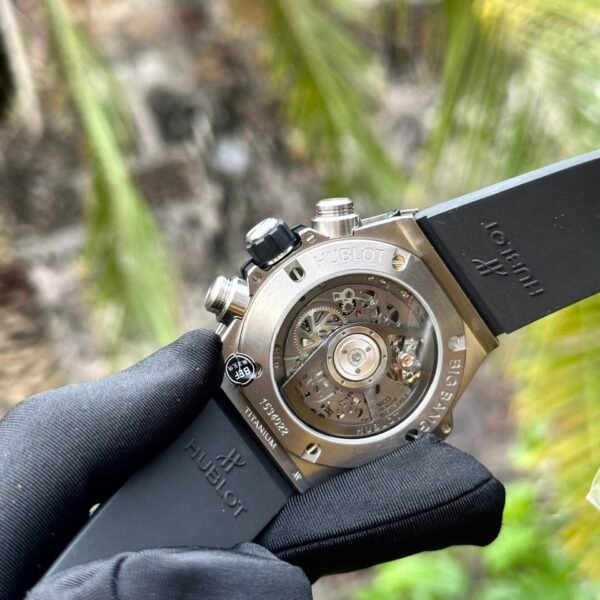 Hublot Watch Big Bang Unico Titanium Black Rubber Strap 44mm - Image 6