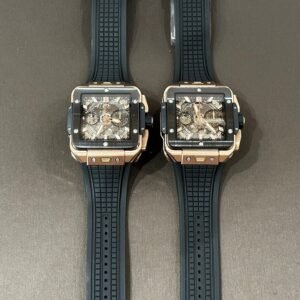 Hublot Big Big Square Watch Rose Gold Black Bezel 42mm