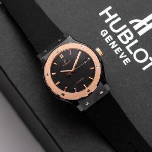 Hublot Watch Ceramic Demi Rose Rubber Strap 42mm