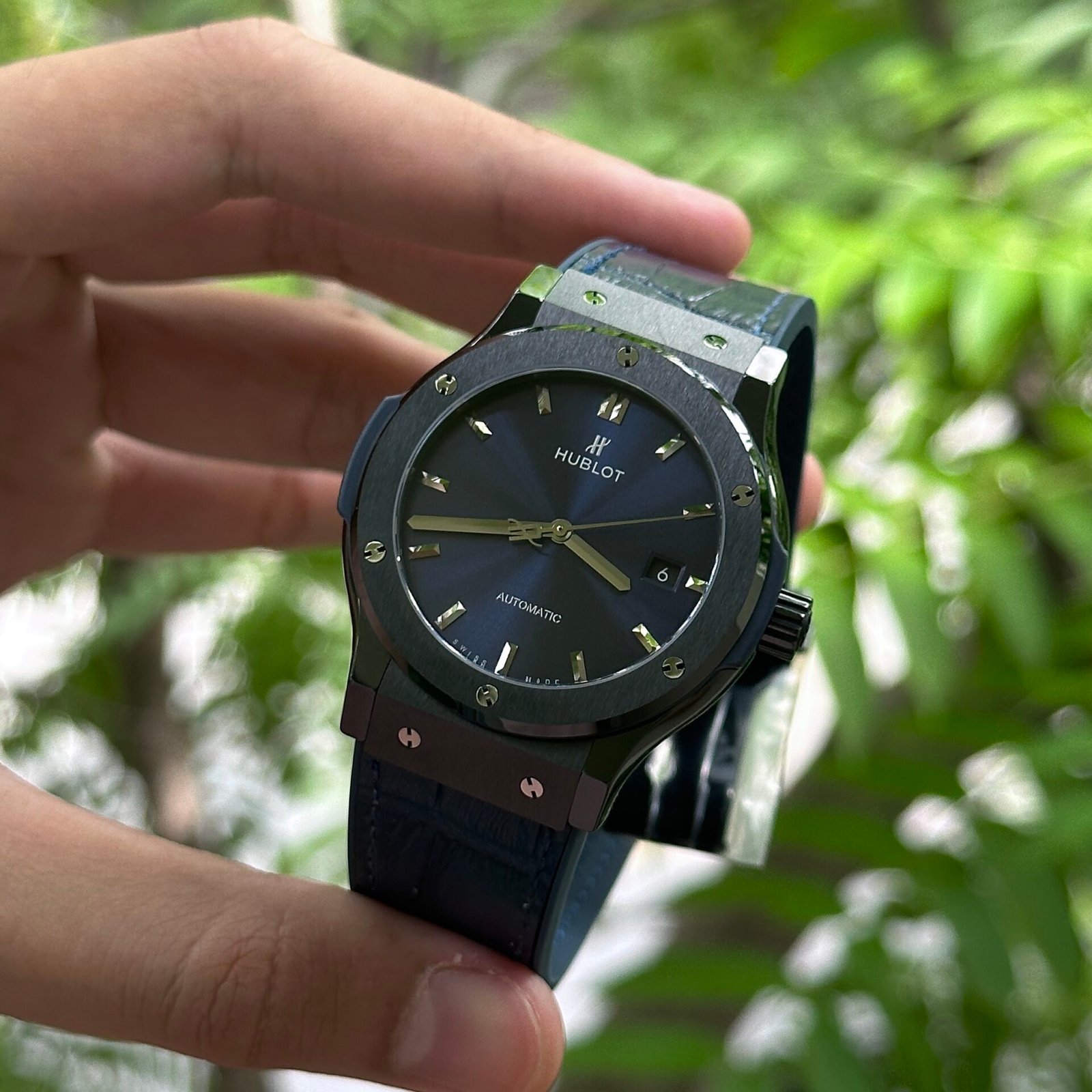 Hublot Classic Fusion Ceramic Blue Watch 42mm - Image 3