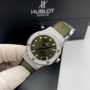 Hublot Classic Fusion Watch Womens Green Dial 33mm