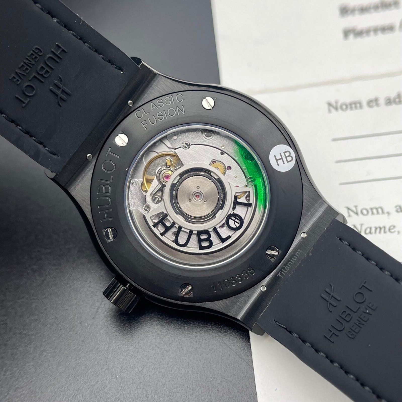 Hublot Classic Fusion Ceramic Watch Black Dial 42mm - Image 6