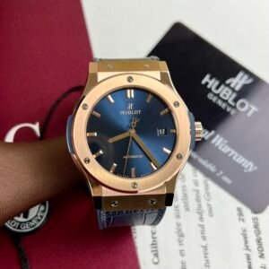 Hublot Watch Classic Fusion King Gold Blue Dial 42mm