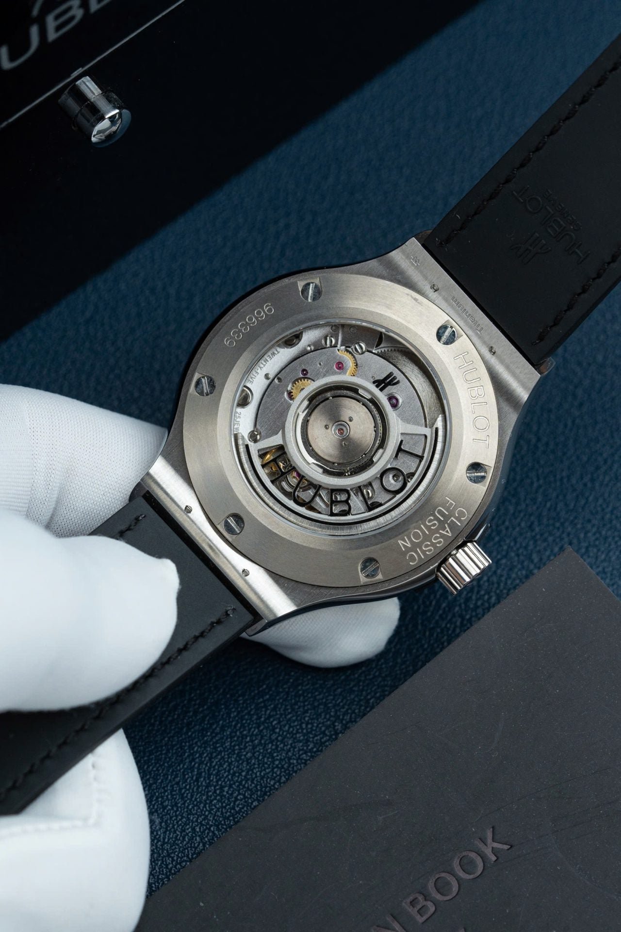 Hublot Classic Fusion Dial Gray Watch Bezel Diamonds Moissanite 38mm - Image 9