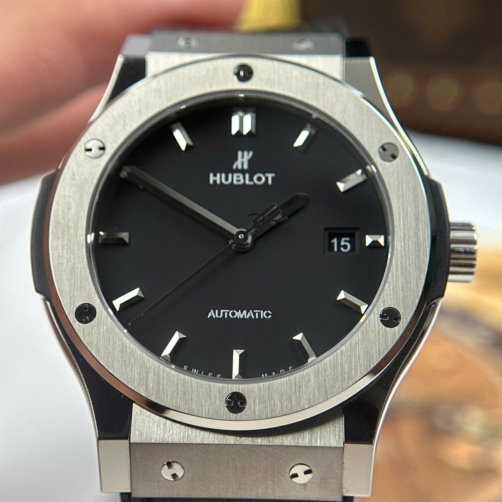 Hublot Classic Fusion Black Watch Weight 84 Grams Super Light 42mm - Image 4