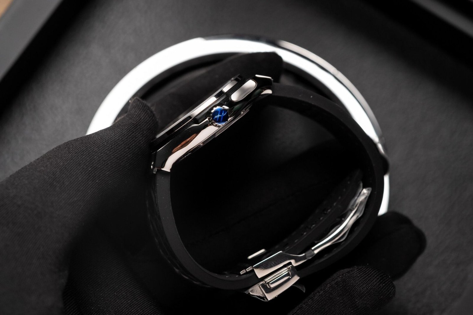 Hublot Watch Classic Fusion Black Dial Leather Strap 33mm - Image 4