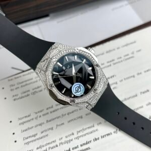 Hublot Orlinski  Watch Black Dial Moissanite Diamonds 40mm
