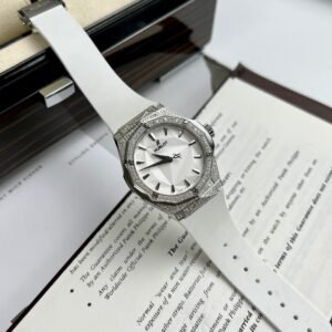 Hublot Orlinski  Watch White Dial Moissanite Diamonds 40mm