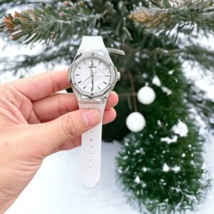 Hublot Watch Orlinski  Moissanite Diamonds White Dial 40mm