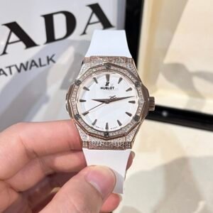 Hublot Orlinski King Gold  Watch With Full Diamond Case White 40mm