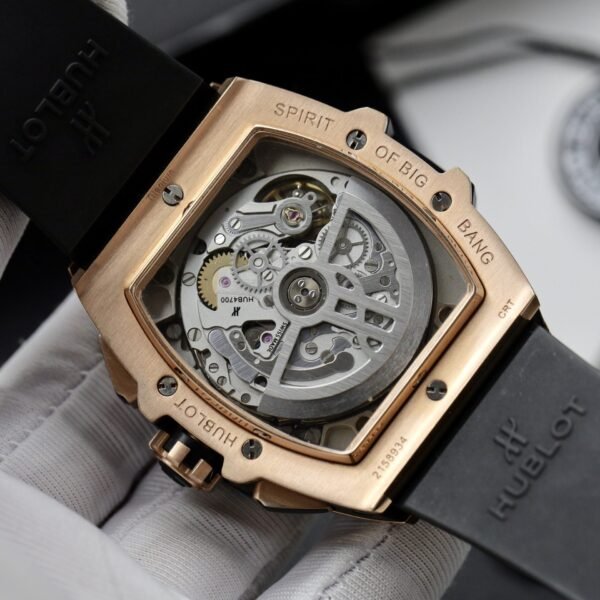Hublot Watch Spirit Of Big Bang King Gold Bezel Ceramic Blue 42mm - Image 8
