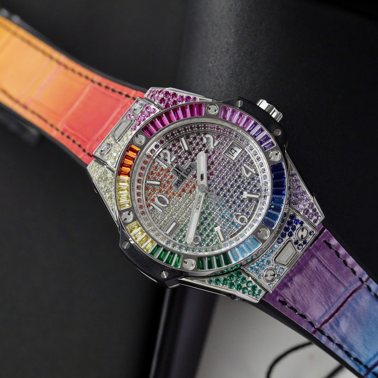 Hublot Watch Big Bang One Click Rainbow Unisex 39mm - Image 4